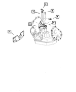 4853354AA - Automatic Transaxle 4 Speed: Transmission Oil Filler Tube for Mopar Image