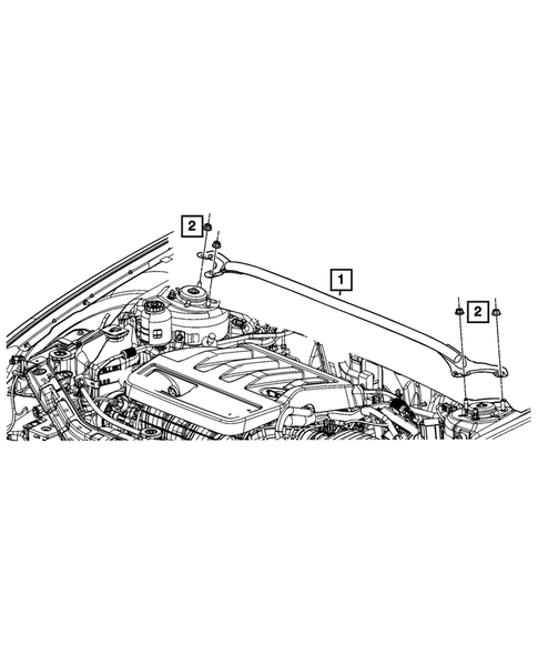 Front Suspension, Strut and Cradle for 2012 Chrysler 200 #2