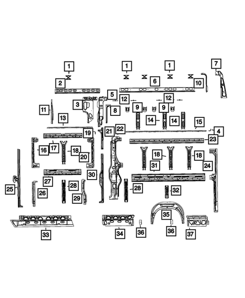 Aperture Panel, Pillar Supports and Cab Back  for 2023 Ram ProMaster 2500 #12