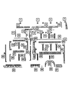 68118827AA - Body Sheet Metal Except Doors: Roof Rail Reinforcement for Mopar Image