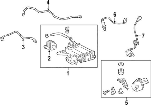 Emission Components for 2025 Lexus IS500 #0