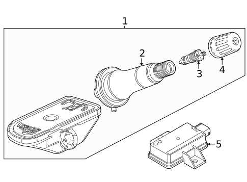 Tire Pressure Monitor Components for 2026 Cadillac ESCALADE IQL #0