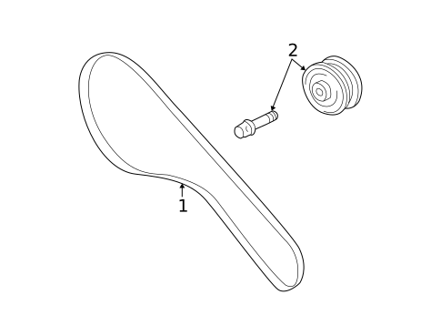 Belts & Pulleys for 2005 Toyota Prius #0