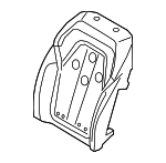 52105A684C2 - Body: Seat Back Pad for BMW Image