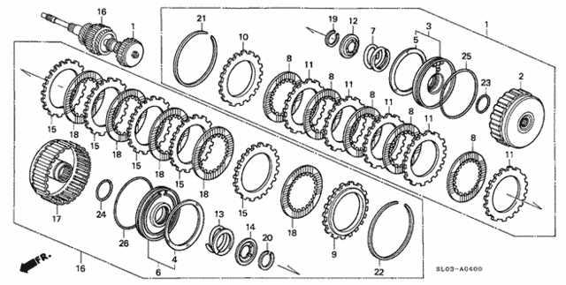 AT Clutch (1) for 1993 Acura NSX #0
