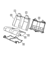 1UM81DX9AA - Interior Trim: Rear Seat Back Cover for Mopar Image