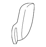 3L2Z7861348LAB - Body: Seat Latch Cover for FORD Image