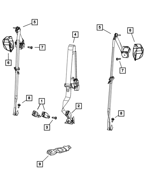 Seat Belts for 2011 Jeep Grand Cherokee #0