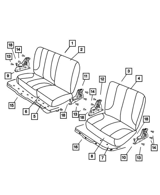 « 5080603AA – Interior Trim : Siège Loquet pour Mopar Image »