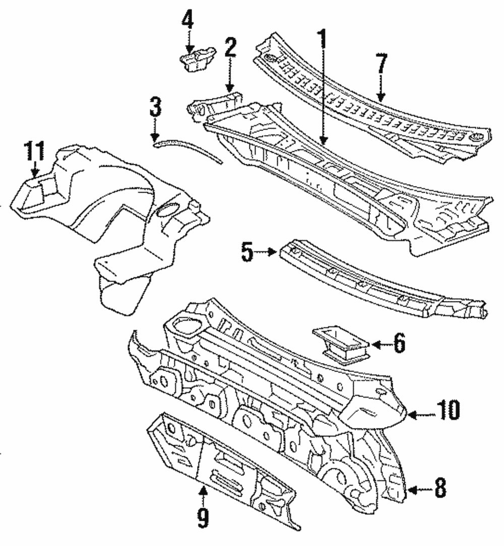 KIRIN製「Premier Editions」 1991-1995 Toyota MR2 Louver, Cowl Top Ventilator, Center No