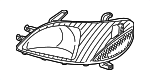 8117052190 - Electrical: Lens &amp; Housing for Toyota: Echo Image