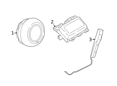 Air Bag Components for 2024 Mazda MX-5 Miata #1