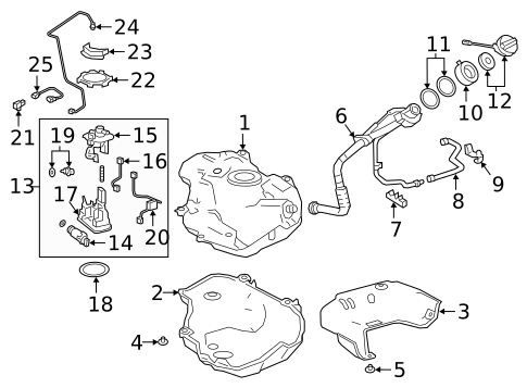 Fuel System Components for 2025 Lexus UX300h #0