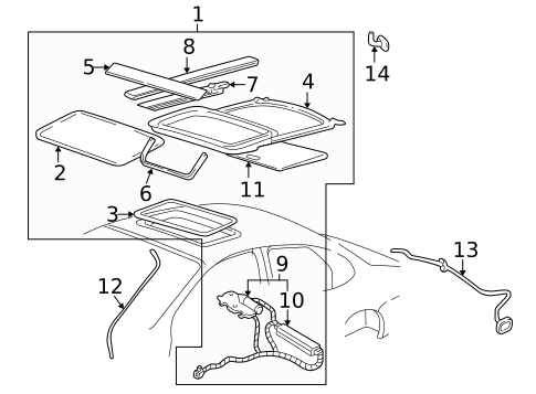 Sunroof for 2005 Mercury Sable #0