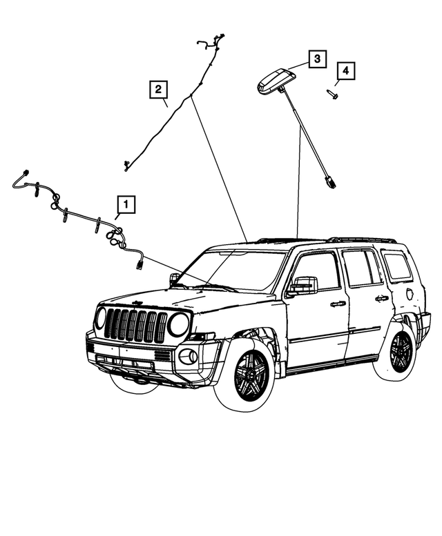 68066436AA - Electrical: Satellite Digital Audio Wiring for Mopar Image