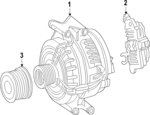 41541306 - Electrical: Voltage Regulator for Mercedes-Benz Image