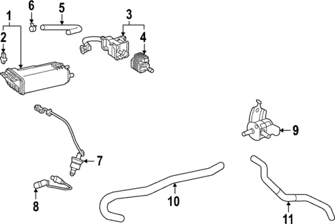 Emission Components for 2025 Lexus NX250 #0