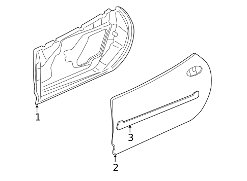 Door & Components for 1997 Chevrolet Corvette #0