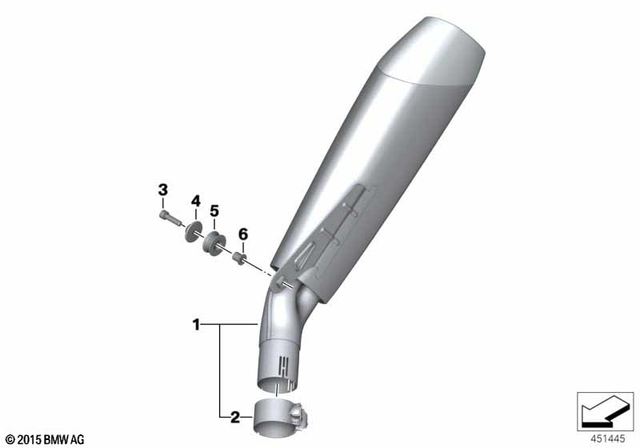 18518548861 - : Muffler Clamp for BMW-Motorrad Image