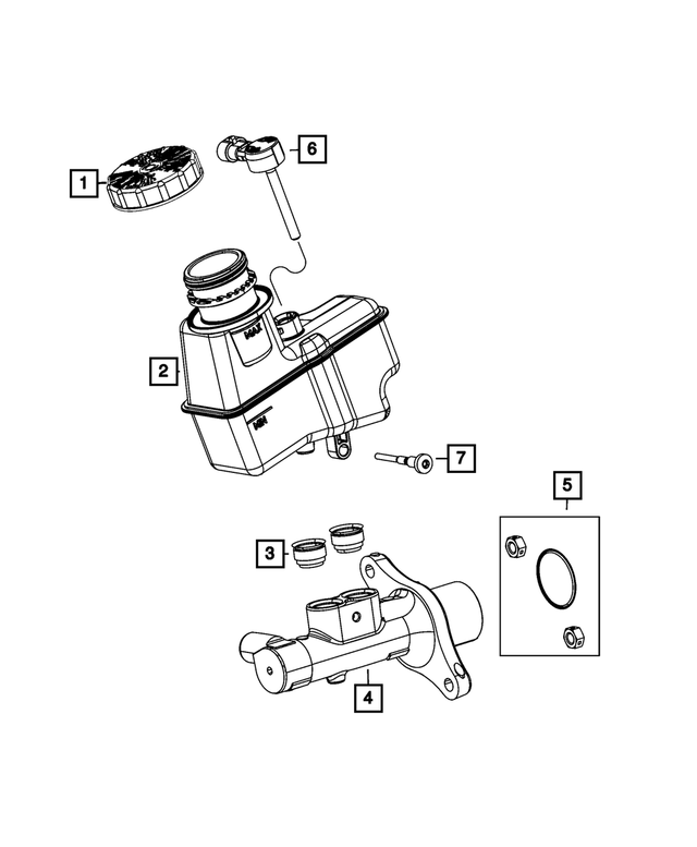 68192615AA - Brakes: Brake Master Cylinder for Mopar Image