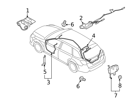 Antenna & Radio for 2013 Subaru Outback #0