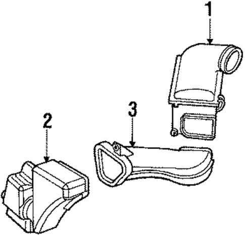 Air Intake for 1991 Mercury Sable #0