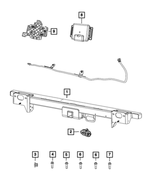 68592572AA - Frame, Bumper and Fascia: Trailer Hitch for Mopar Image image