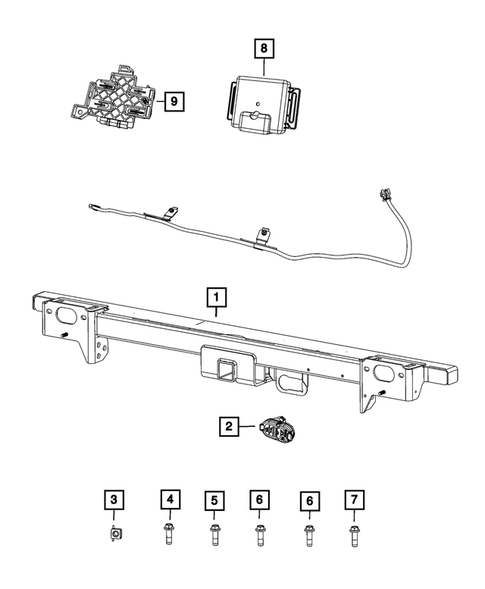 Trailer Tow and Tow Hooks for 2020 Ram ProMaster 1500 #0