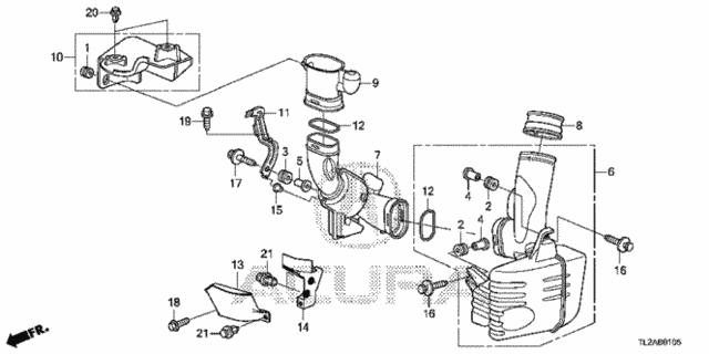 Resonator Chamber (L4) for 2014 Acura TSX #0