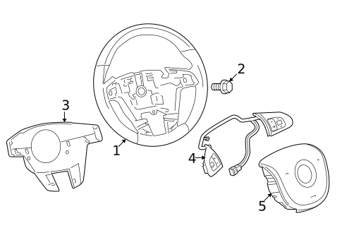 Steering Wheel & Trim for 2012 Chevrolet Caprice #0