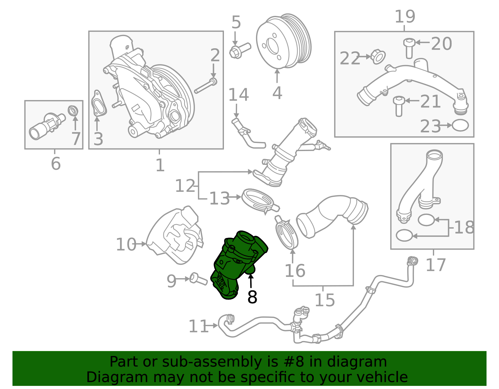 Genuine OEM Engine Coolant Thermostat Kit Part# LR035124 Fits 2013