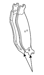 5093706AB - Brakes: Brake Pads for Dodge: Durango, Ram 1500 Van, Ram 2500 Van Image