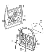 6504055 - Doors and Related Parts: Hex Head Screw for Mopar Image