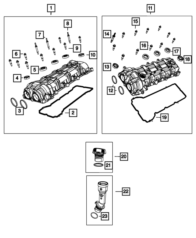 4893800AH - : Cylinder Head Cover for Mopar Image