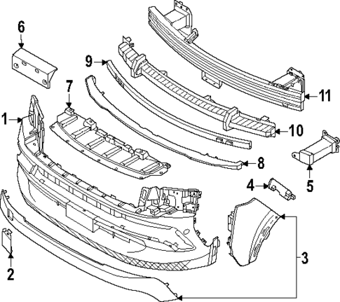 Bumper & Components - Front for 2025 Nissan Kicks #0