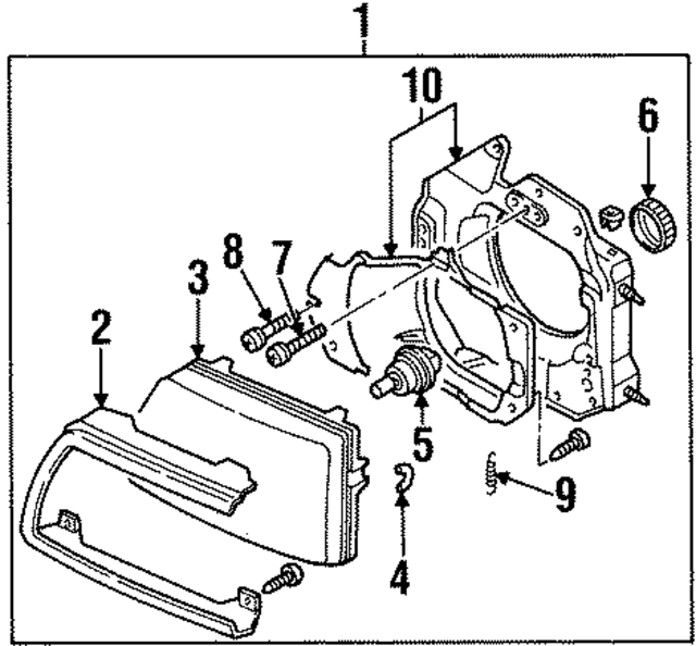 33115SB3681AH - Electrical: Headlamp Bulb for Acura Image