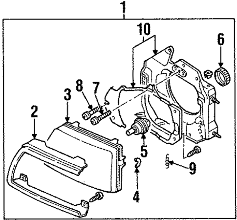 Bulbs - Chassis for 1999 Acura SLX #0