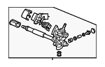 53601SLNA17 - : 2007 2008 Honda Fit - Rack Assembly Power Steering (Eps) for Honda: Fit Image