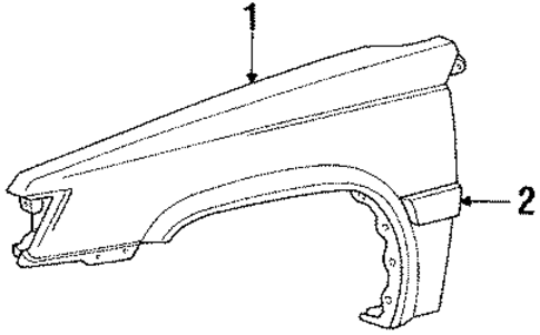 Fender & Components for 1988 Toyota Tercel #0