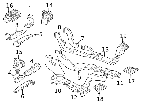 Ducts for 2001 Mercedes-Benz CL55 AMG #0