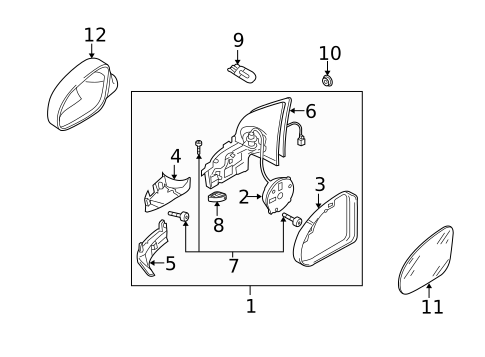 Mirrors for 2006 Volkswagen Rabbit #0