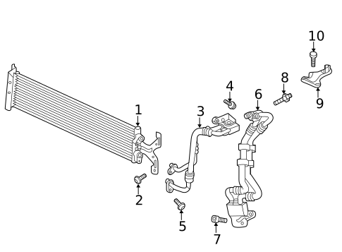 Trans Oil Cooler for 2019 Volkswagen Atlas #0