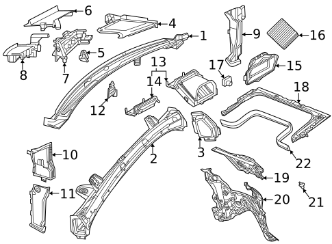 Cowl for 2022 Mercedes-Benz GLS 63 AMG&reg; #0