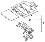 B4626997035 - Body: Console Assembly for Mazda: Protege Image