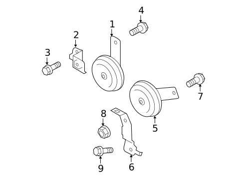 Horn for 2012 Subaru Impreza #0