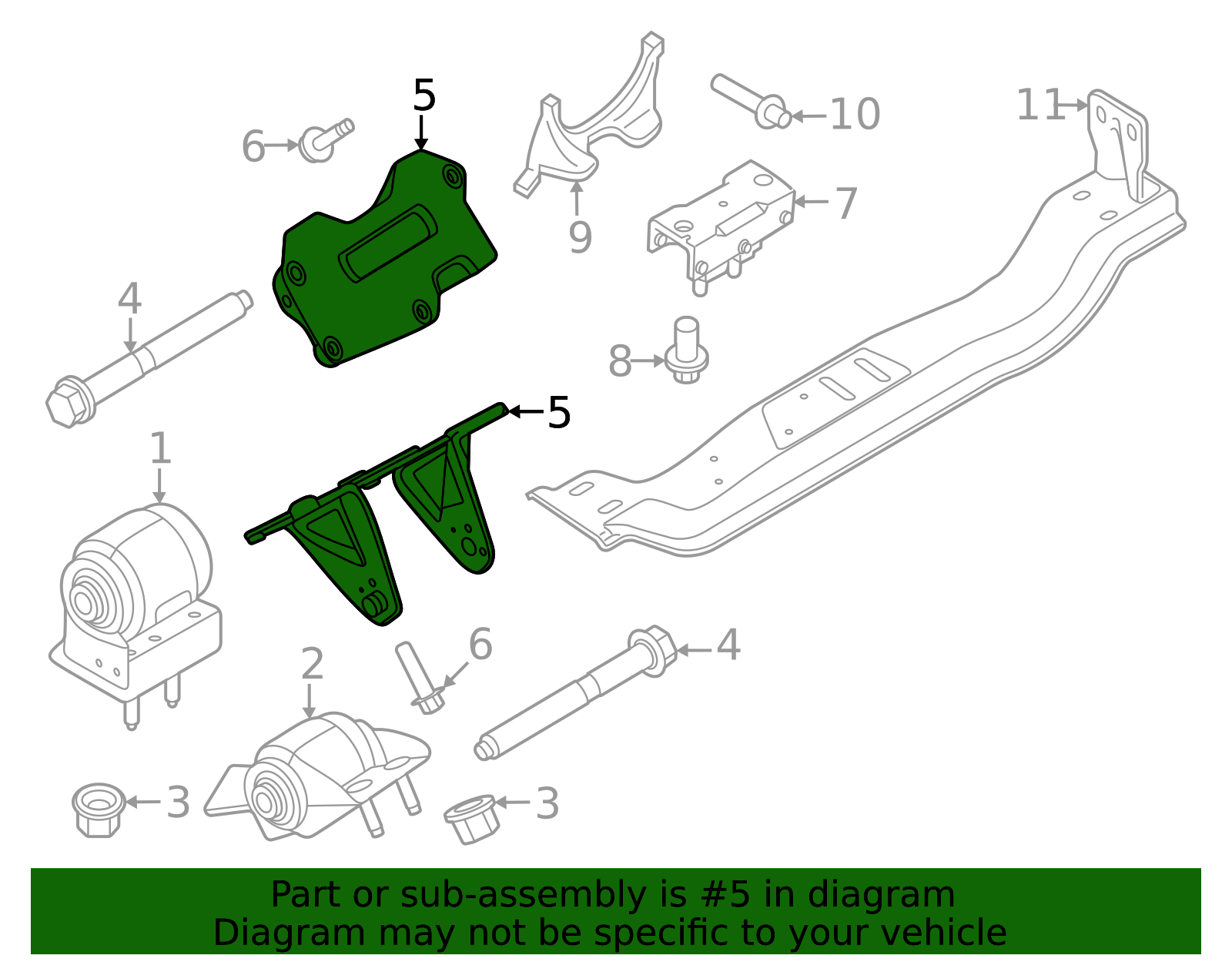2023-2026 Ford Bracket Engine Mounting MC3Z-6031-C | QuirkParts