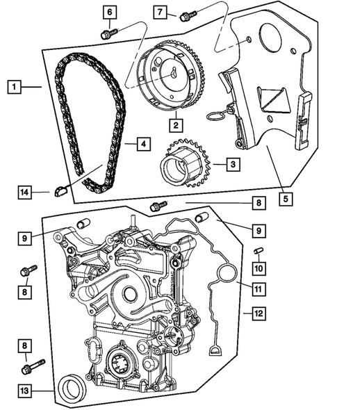 Timing Belt and Cover for 2007 Jeep Commander #0