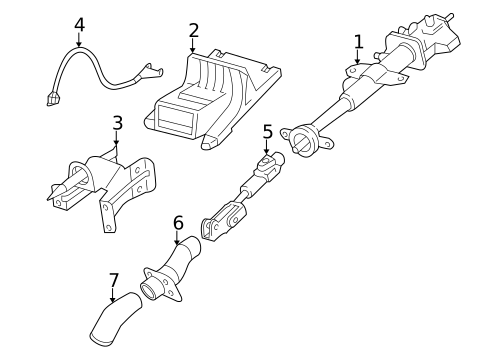 Steering Column Assembly for 2007 Buick Terraza #0