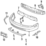 25524005 - Body: Bumper Cover Rivet for GM Image