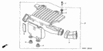 17212PE2000 - Electrical/Exhaust/Heater/Fuel: RUBBER A, AIR CLEANER HOUSING MOUNTING for Honda Image